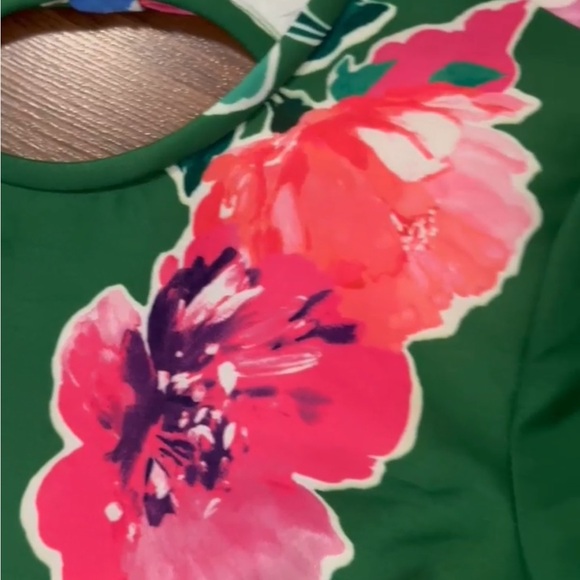 Kate Spade Green and Pink Floral Dress - Picture 2 of 11